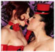 Emily Marilyn & Ruby Luster in red latex shot by Peter Czernich
